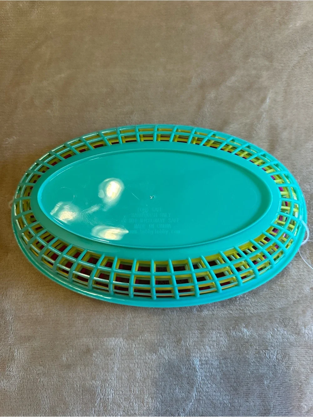 Bright Plastic Serving Baskets - Set of 24